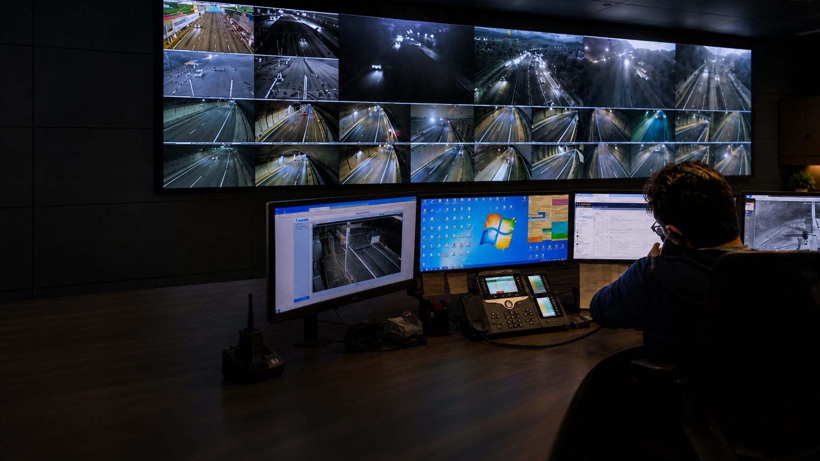 Centro de control de tráfico con analítica en tiempo real